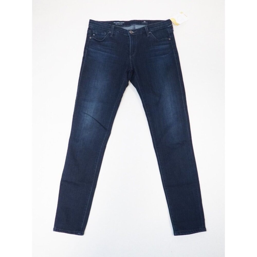Adriano Goldschmied Dark Wash The Legging Ankle Super Skinny Blue Jeans, Size 28